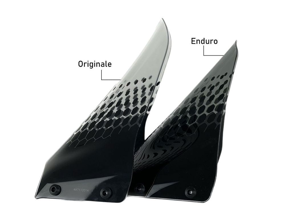 WRS Vervangingsruit - Ducati DesertX 2022-2025 | DesertX Rally 2024-2026 - Enduro - Licht Getint / Zwart