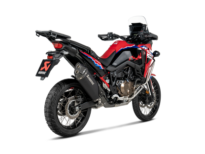 Akrapovič Uitlaat - Honda CRF1100L Africa Twin 2024-2026 | CRF1100L Africa Twin Adventure Sports 2024-2026 - Slip-On Line (Titanium) - Motor Accessoires