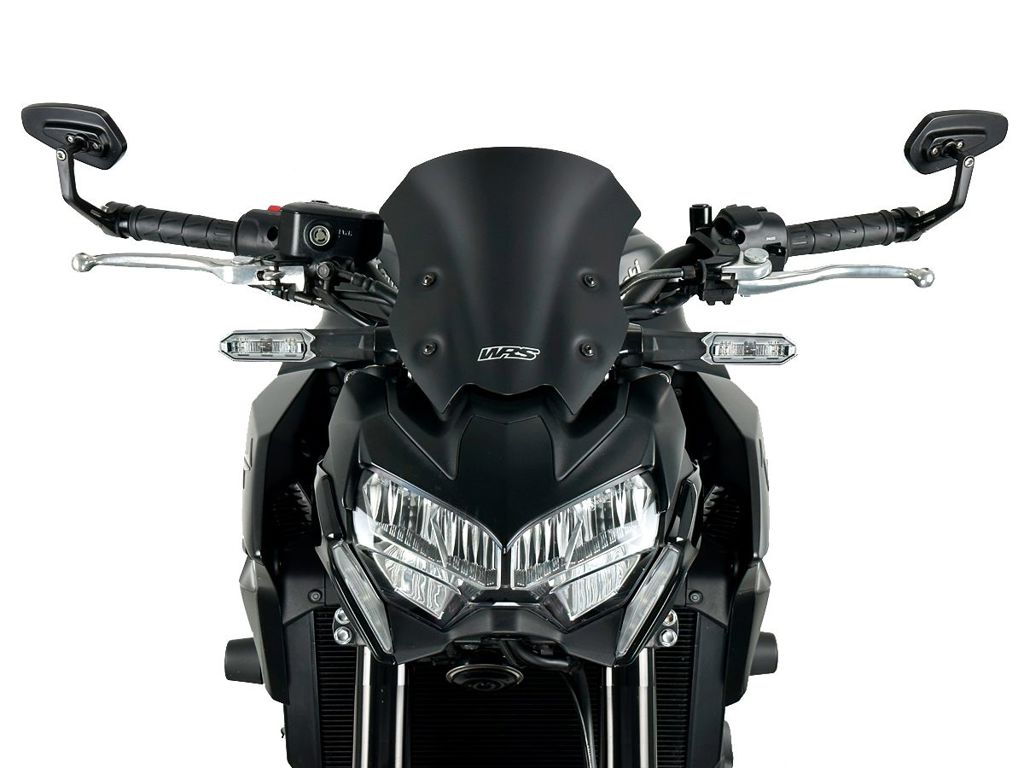 WRS Vervangingsruit - Kawasaki Z900 2020-2024 | Z900E (70kw) 2021-2024 - Sport - Donker Getint / Mat Zwart