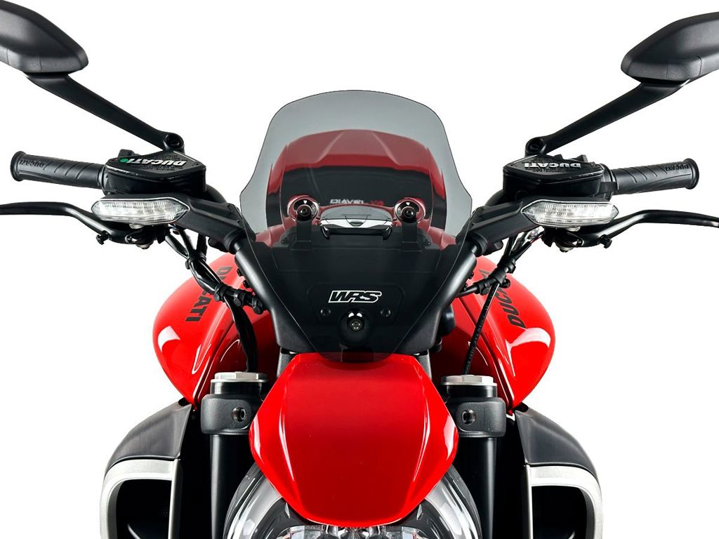 WRS Vervangingsruit - Ducati Diavel V4 2023-2026 - Sport - Donker Getint / Mat Zwart