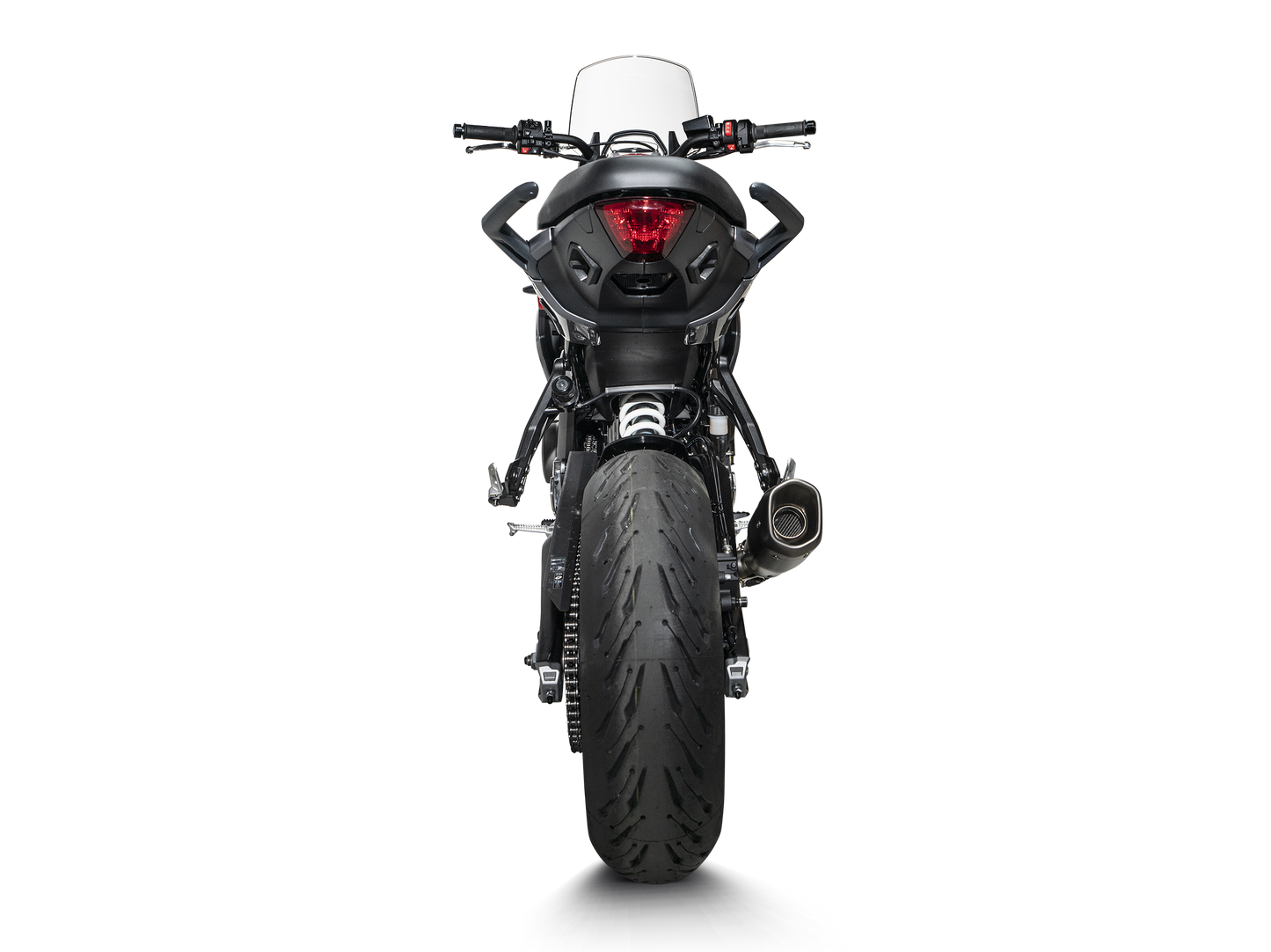 Akrapovič Uitlaat - Triumph Daytona 660 2024-2026 | Tiger Sport 660 2024-2026 | Trident 660 2021-2026 - Racing Line (Titanium) - Motor Accessoires