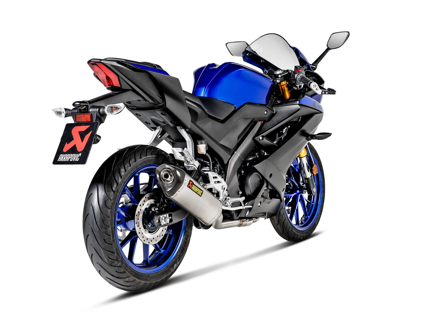 Akrapovič Uitlaat - Yamaha MT-125 2020-2020 | R125 2019-2020 | YZF-R15 2019-2020 - Racing Line (Titanium) - Motor Accessoires