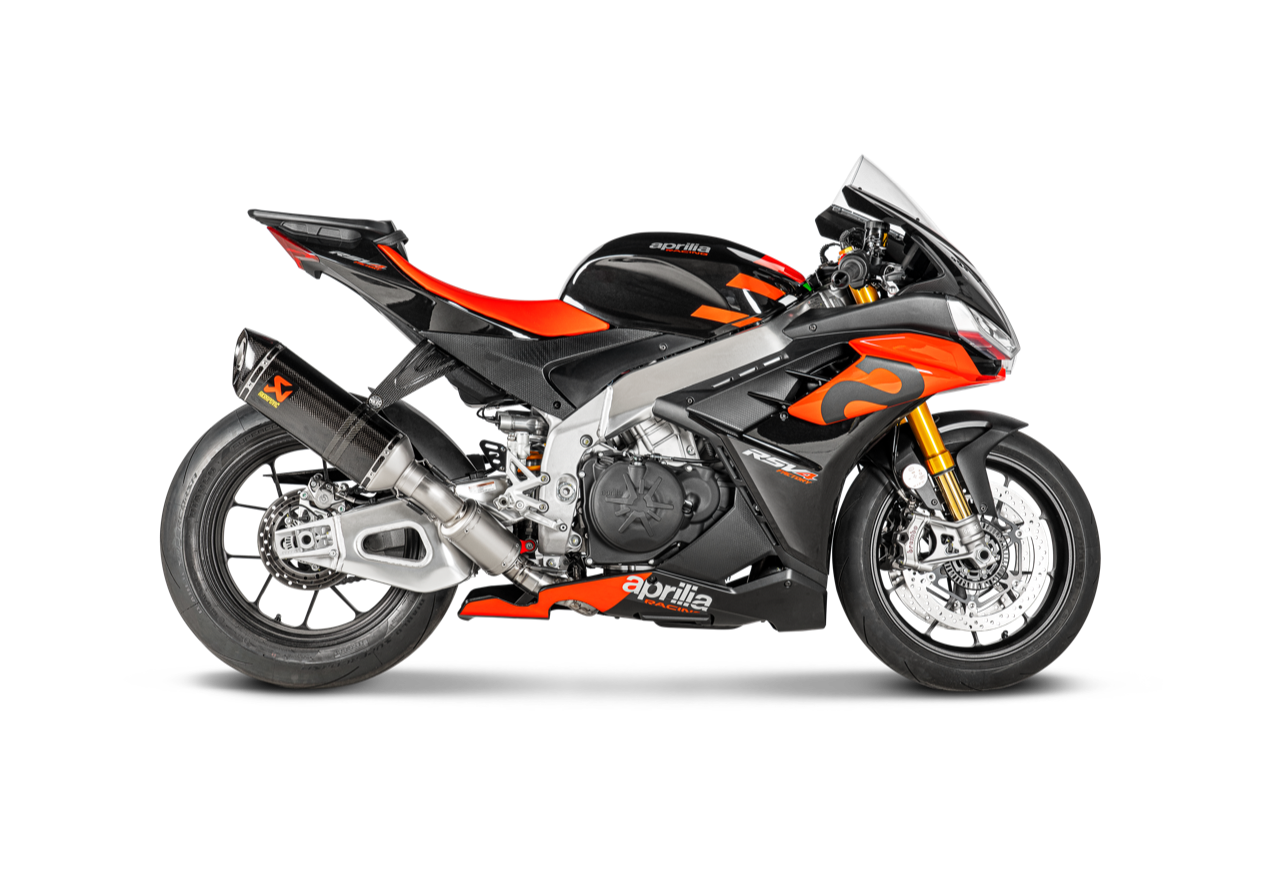 Optionele Akrapovič Uitlaat Accessoires - Aprilia RSV4 2021-2024 | TUONO V4 2021-2024 - Track Day Link Pipe (Titanium) - Motor Accessoires