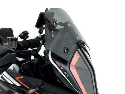WRS Vervangingsruit - KTM 1290 Super Adventure R 2017-2020 | 1290 Super Adventure S 2017-2020 - Sport - Transparant / Mat Zwart en meer