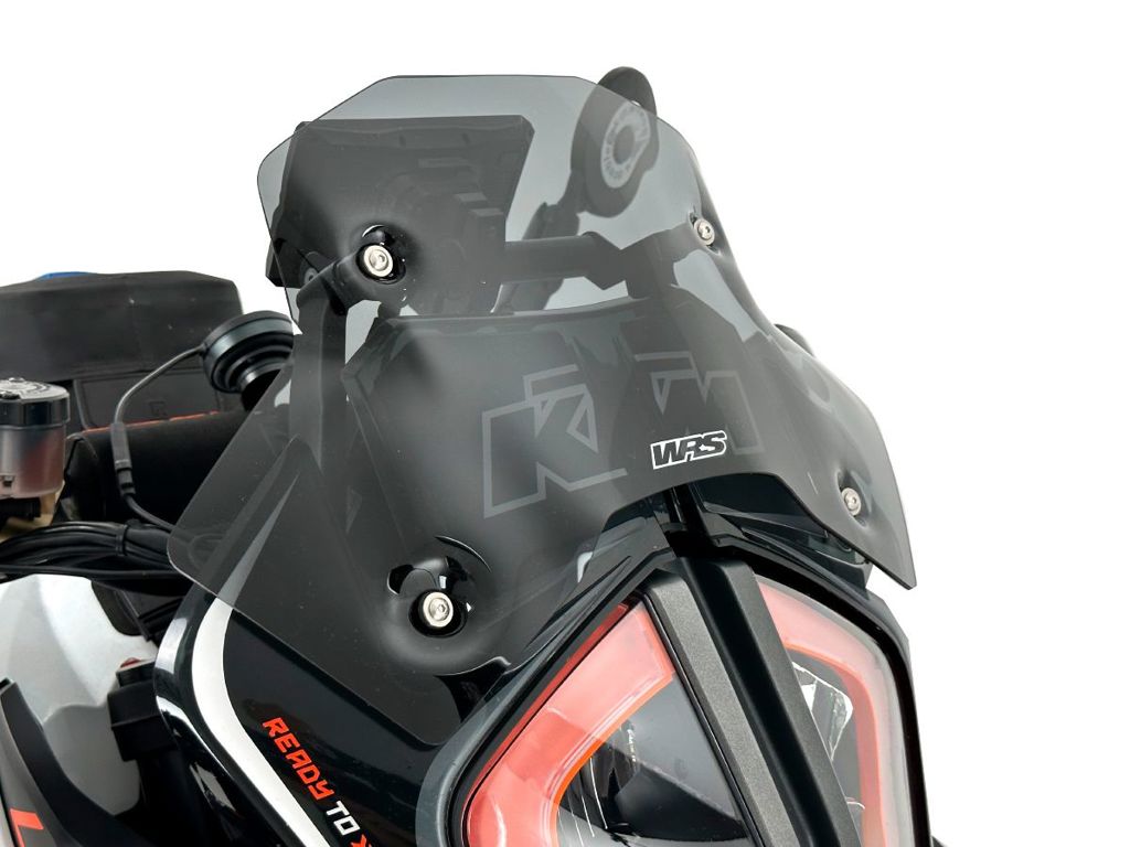 WRS Vervangingsruit - KTM 1290 Super Adventure R 2017-2020 | 1290 Super Adventure S 2017-2020 - Sport - Transparant / Mat Zwart en meer