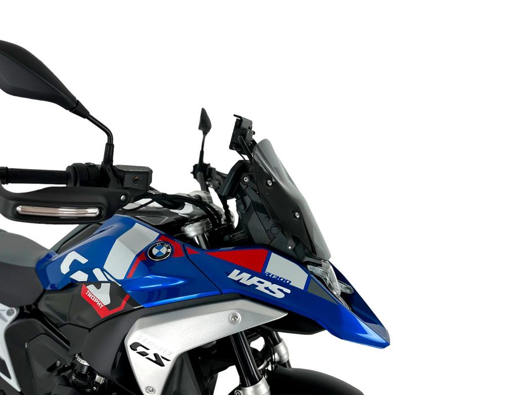 WRS Windscherm - BMW R1300GS Adventure zonder radar 2024-2026 | R1300GS zonder radar 2023-2026 - Enduro - Donker Getint / Transparant