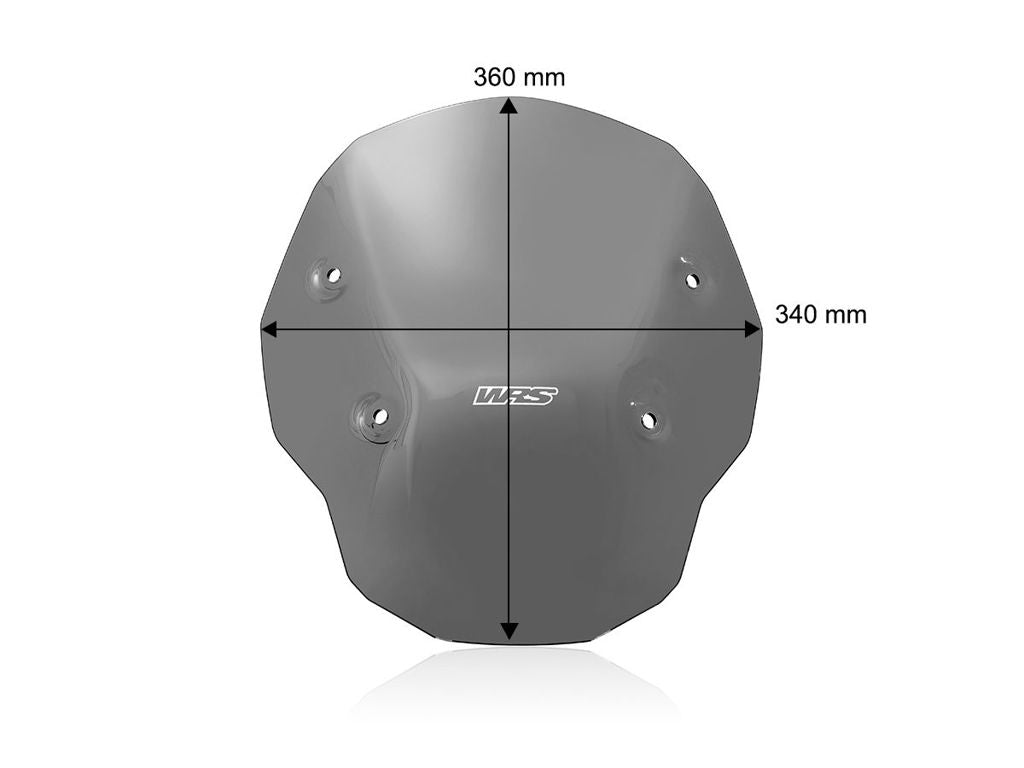 WRS Windscherm - BMW R1300GS Adventure zonder radar 2024-2026 | R1300GS zonder radar 2023-2026 - Enduro - Donker Getint / Transparant