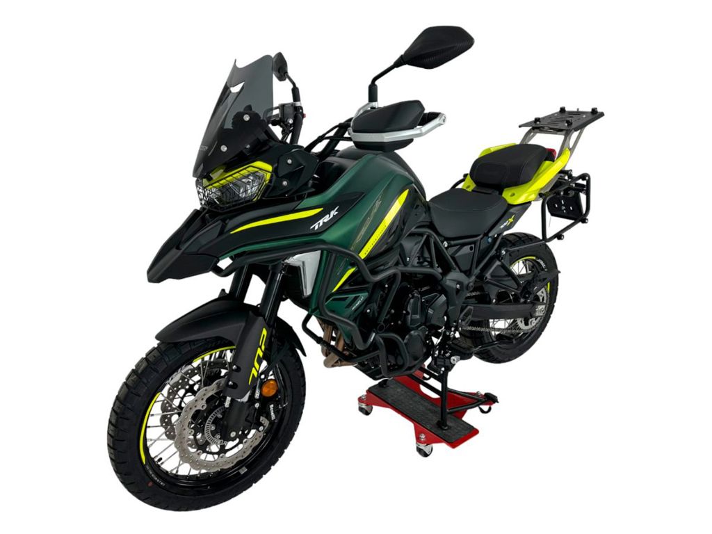WRS Windscherm - Benelli TRK 702 2023-2026 | TRK 702 X 2023-2026 - Sport - Transparant / Mat Zwart en meer