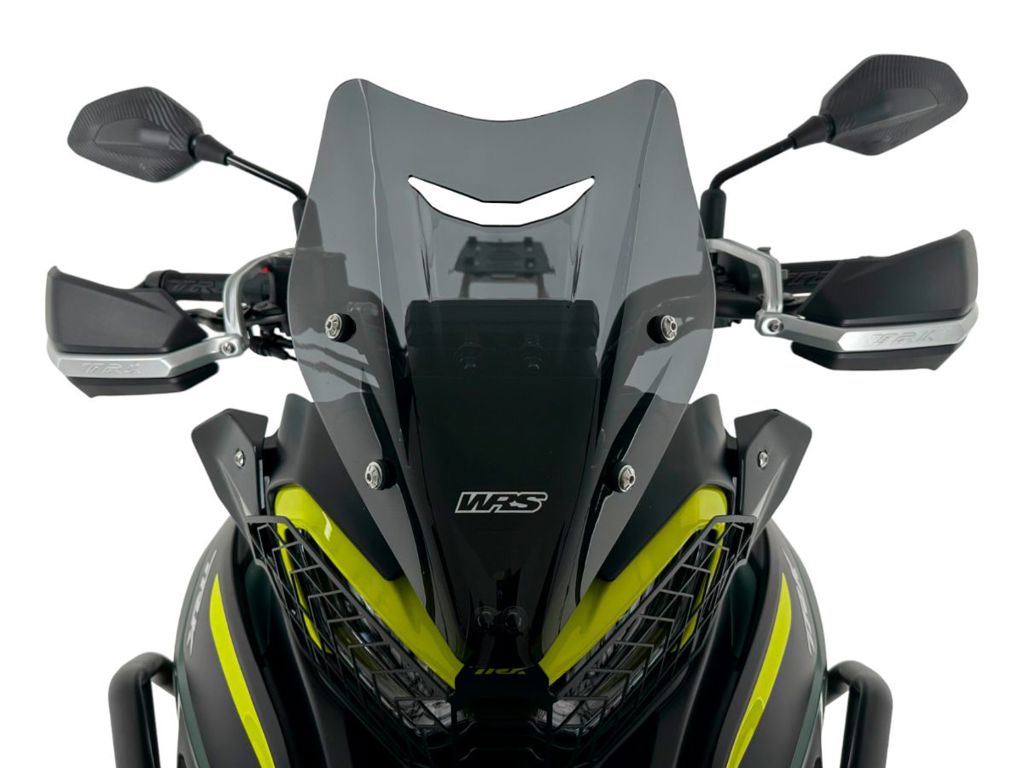 WRS Windscherm - Benelli TRK 702 2023-2026 | TRK 702 X 2023-2026 - Sport - Transparant / Mat Zwart en meer