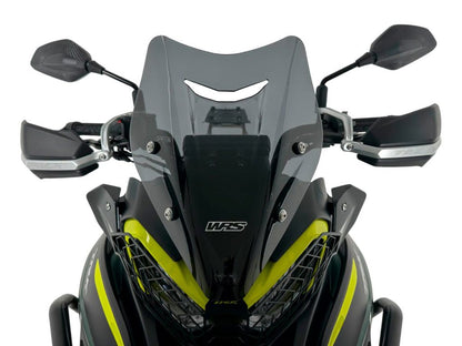 WRS Windscherm - Benelli TRK 702 2023-2026 | TRK 702 X 2023-2026 - Sport - Transparant / Mat Zwart en meer