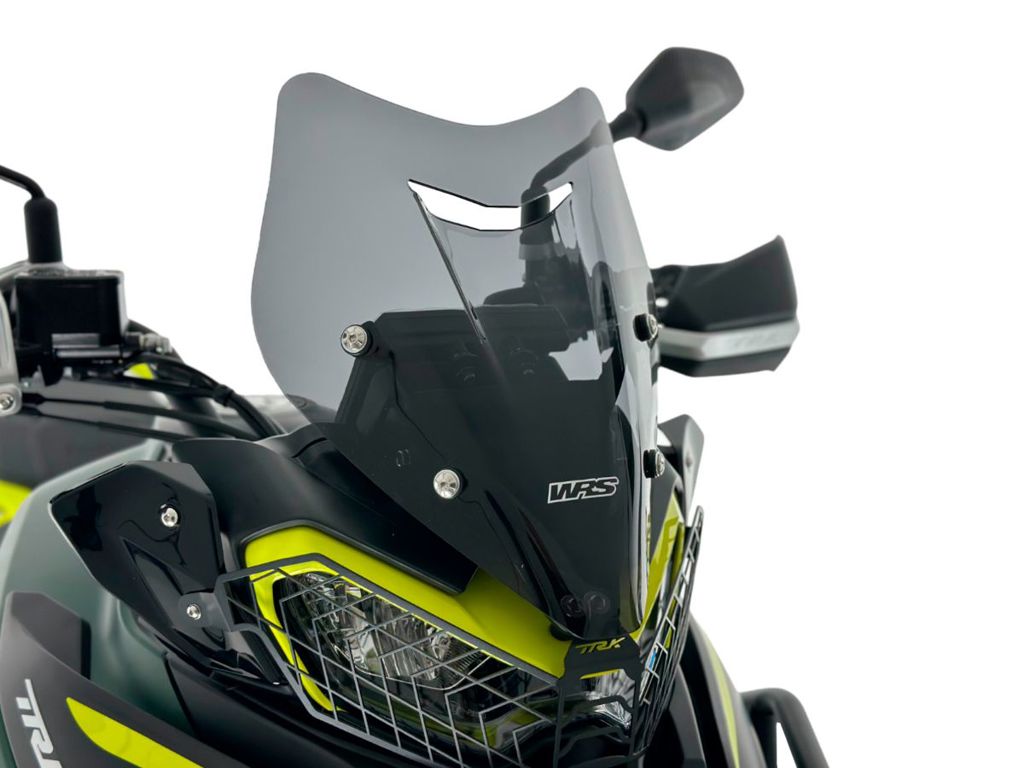 WRS Windscherm - Benelli TRK 702 2023-2026 | TRK 702 X 2023-2026 - Sport - Transparant / Mat Zwart en meer