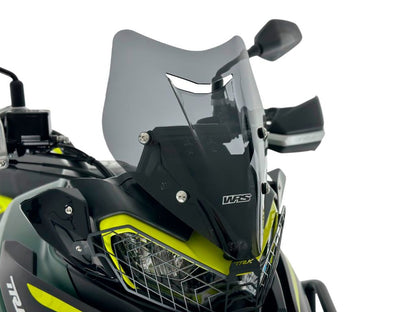 WRS Windscherm - Benelli TRK 702 2023-2026 | TRK 702 X 2023-2026 - Sport - Transparant / Mat Zwart en meer