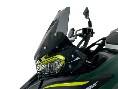 WRS Windscherm - Benelli TRK 702 2023-2026 | TRK 702 X 2023-2026 - Sport - Transparant / Mat Zwart en meer