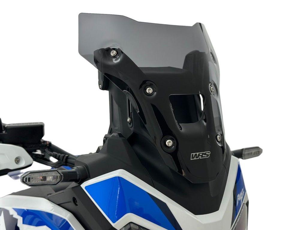 WRS Windscherm - Honda CRF1100L Africa Twin 2024-2026 - Enduro - Donker Getint / Mat Zwart