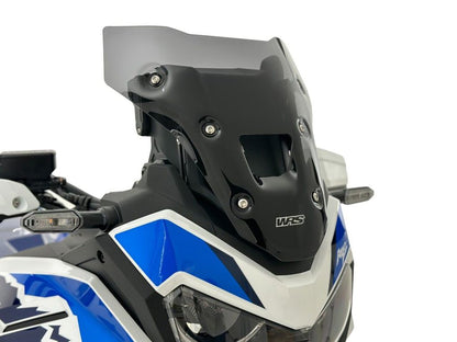 WRS Windscherm - Honda CRF1100L Africa Twin 2024-2026 - Enduro - Donker Getint / Mat Zwart