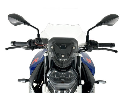 WRS Windscherm - BMW F900R 2020-2026 - Touring - Transparant / Mat Zwart en meer