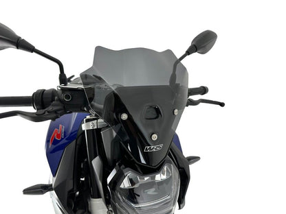 WRS Windscherm - BMW F900R 2020-2026 - Touring - Transparant / Mat Zwart en meer