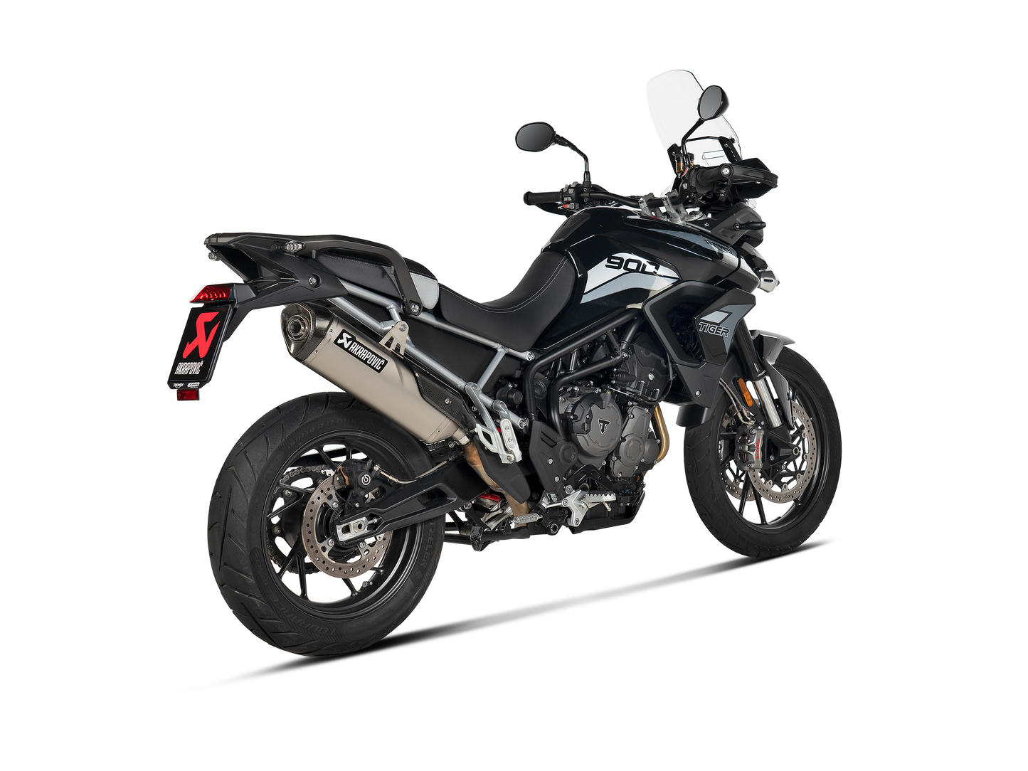 Akrapovič Uitlaat - Triumph Tiger 850 / 900 2020-2024 - Slip-On Line (Titanium) - Motor Accessoires
