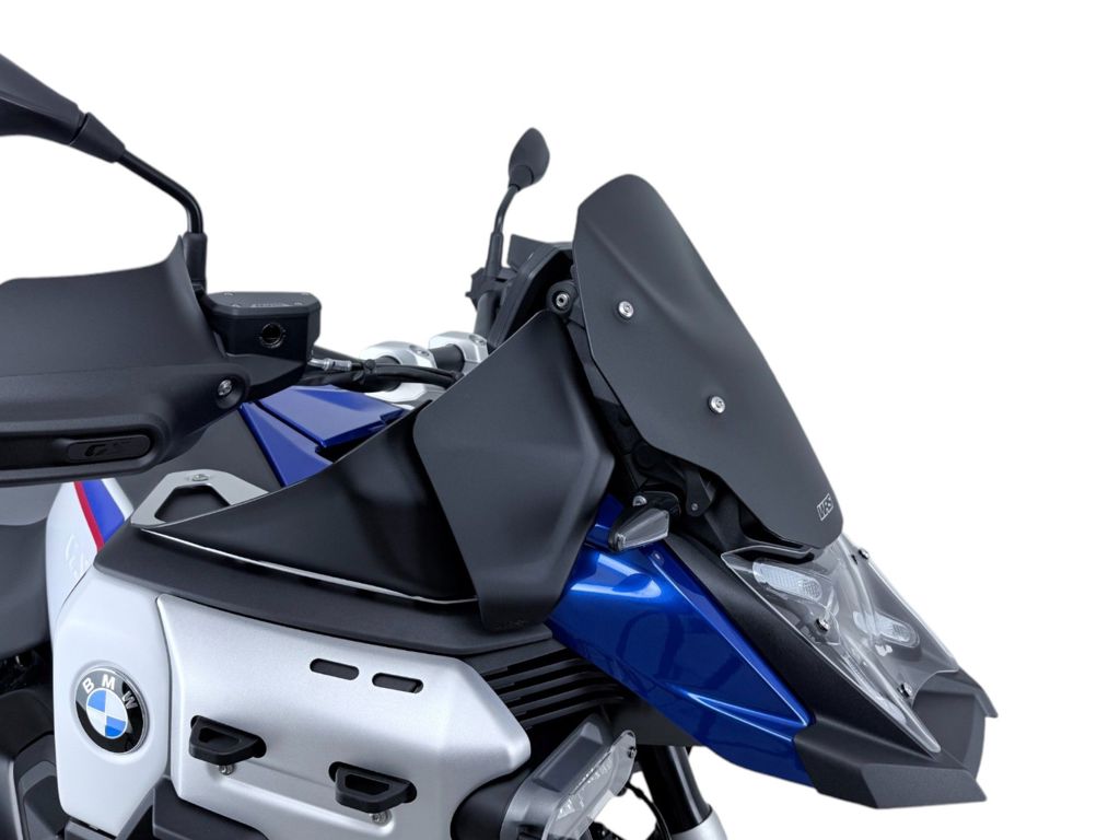 Vervangingsruit model enduro WRS BMW R1300GS '23- mat zwart (zonder radar)