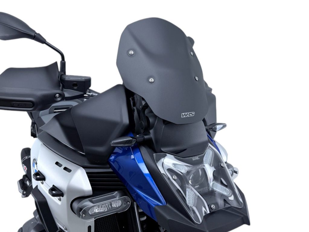 Vervangingsruit model enduro WRS BMW R1300GS '23- mat zwart (zonder radar)