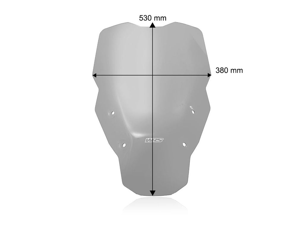 WRS Windscherm - BMW R1300GS Adventure zonder radar 2024-2026 | R1300GS zonder radar 2023-2026 - Caponord - Licht Getint / Transparant