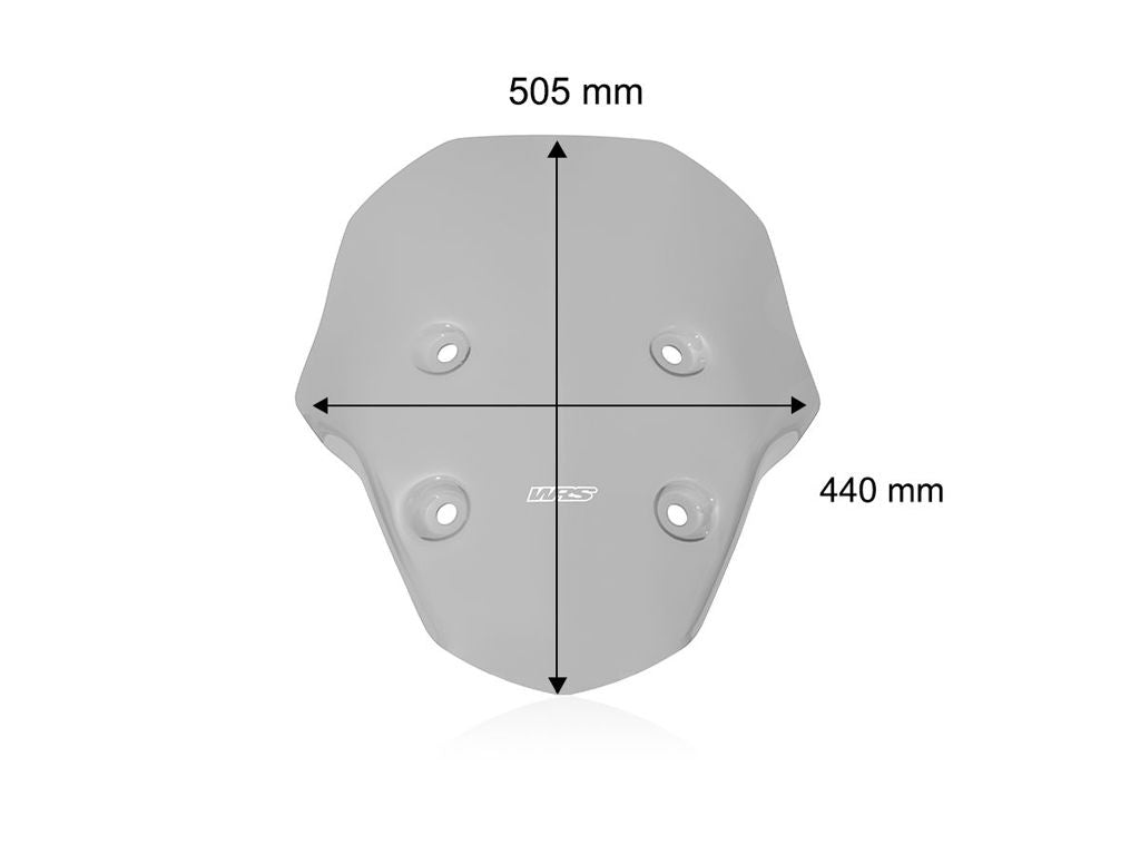 WRS Vervangingsruit - Moto Guzzi V100 Mandello 2022-2026 - Caponord - Licht Getint / Transparant