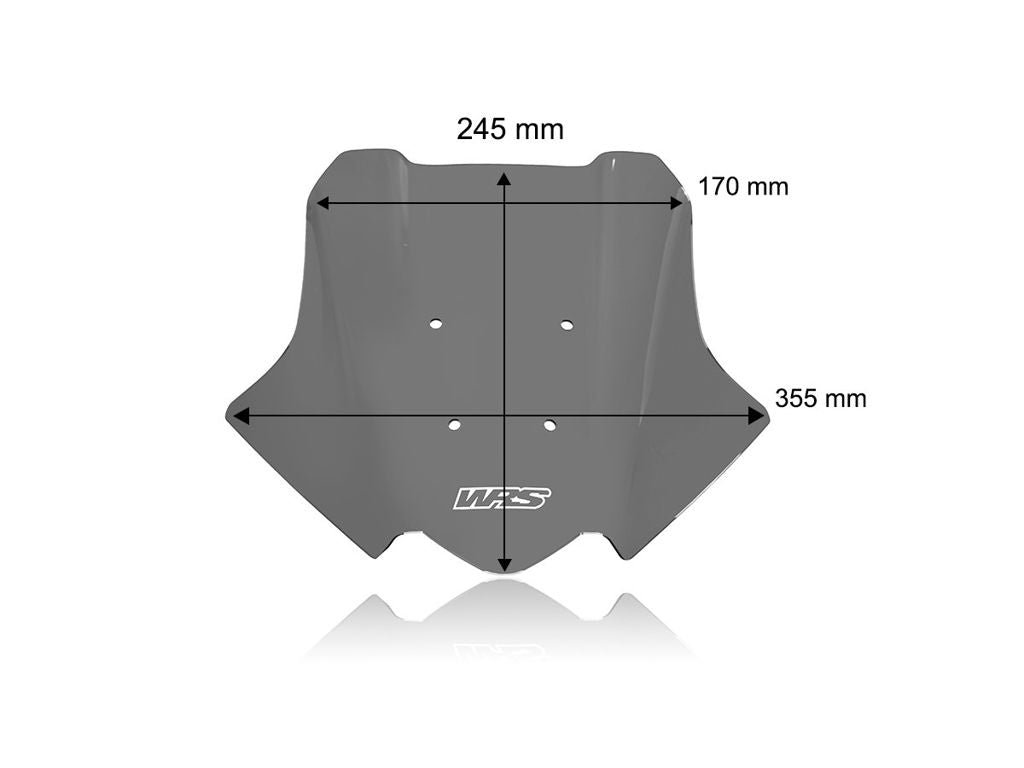 WRS Vervangingsruit - Aprilia Tuono 457 2025-2026 - Sport - Donker Getint / Mat Zwart