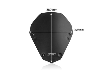 Vervangingsruit model sport WRS Aprilia Tuono V4 1100 '25- mat zwart