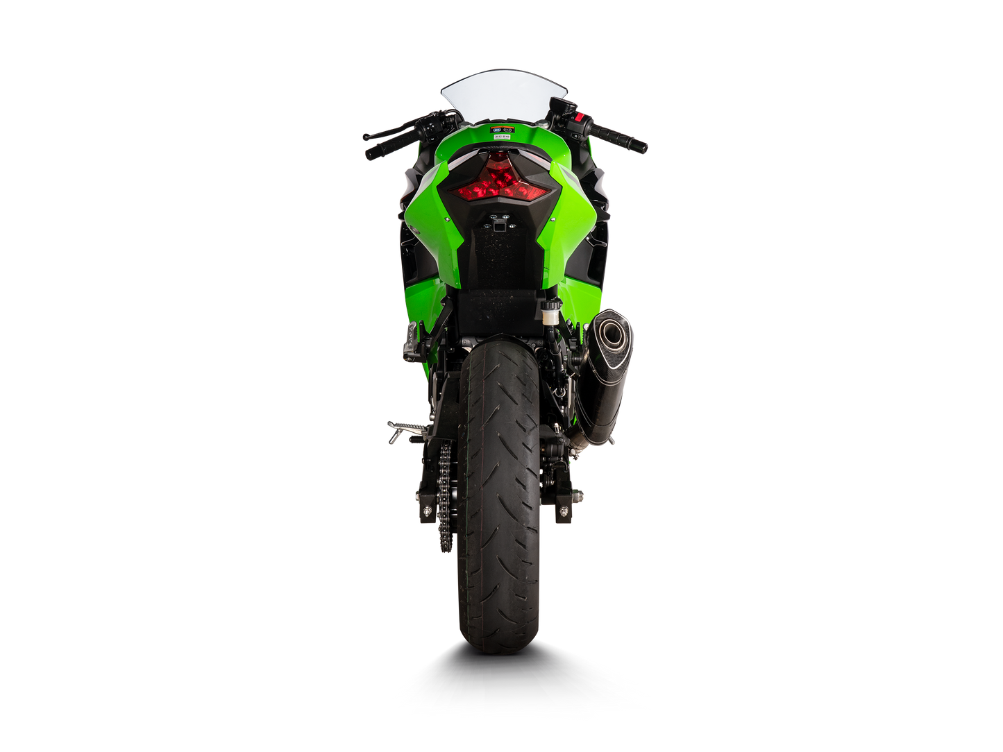 Akrapovič Uitlaat - Kawasaki Ninja 400 2018-2026 & meer - Slip-On Line (Carbon)