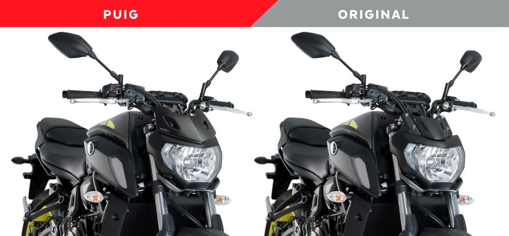 Front Cover Mat Zwart Puig Yamaha Mt-07 '18-