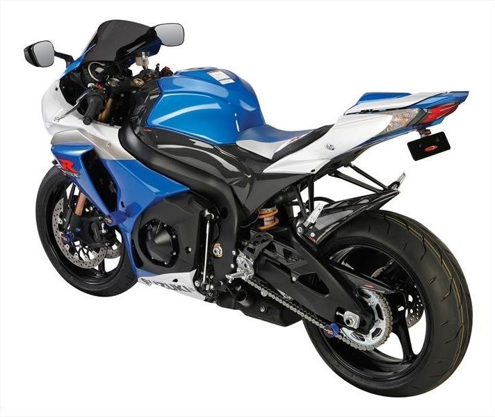 Achterspatbord Sport-Line Carbon-Look Met Zilver Gaas Suzuki Gsx-R1000 2017-