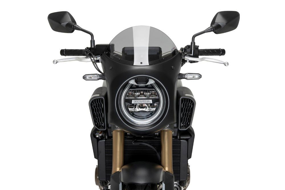 Stuurkuipje Zwart Model Retro Fairing Met Ruitje Puig Honda Cb650R Neo Sports Cafe '24-