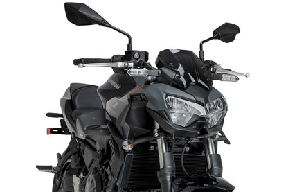 Side spoiler D12 Puig Kawasaki Z650 '20- mat zwart