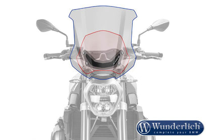 Windscreen R-Marathon High Bmw R1200R Lc - Smoked Grey Wunderlich