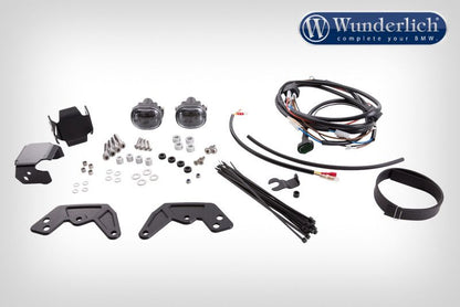 Led Additional Headlight For Duo-Lever Assembly Bmw K1600Gt - Black Wunderlich