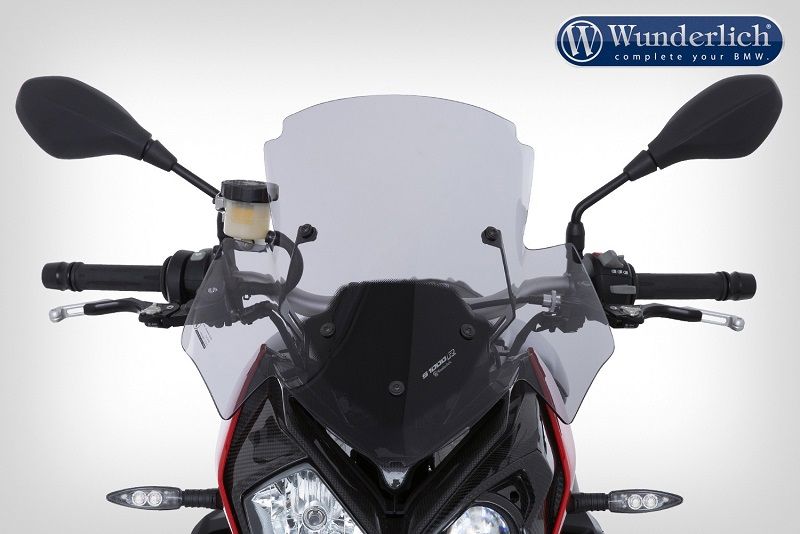 Windscreen Â»Marathonâ« High Bmw S1000R '14-- Smoked Grey Wunderlich
