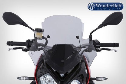 Windscreen Â»Marathonâ« High Bmw S1000R '14-- Smoked Grey Wunderlich