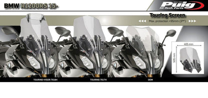 Vervangingsruit Touring Puig Bmw R1200Rs '15-'18/R1250Rs '19-