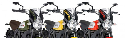 Vervangingsruit Naked Bike Met Zwart Kuipje Puig Diverse Ducati Scrambler Modellen