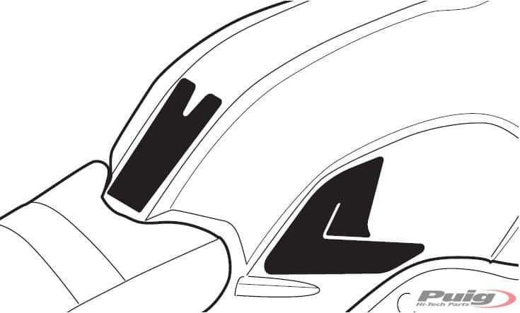Tankprotectieset 3-Delig Puig Diverse Bmw R Nine T Modellen