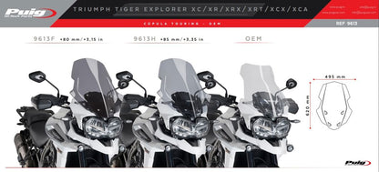Vervangingsruit Touring Puig Triumph Tiger 1200 Explorer '18-