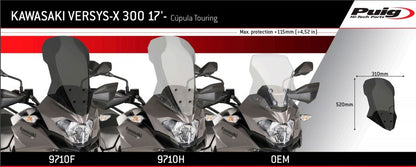 Vervangingsruit Touring Puig Kawasaki Versys X-300 '17-