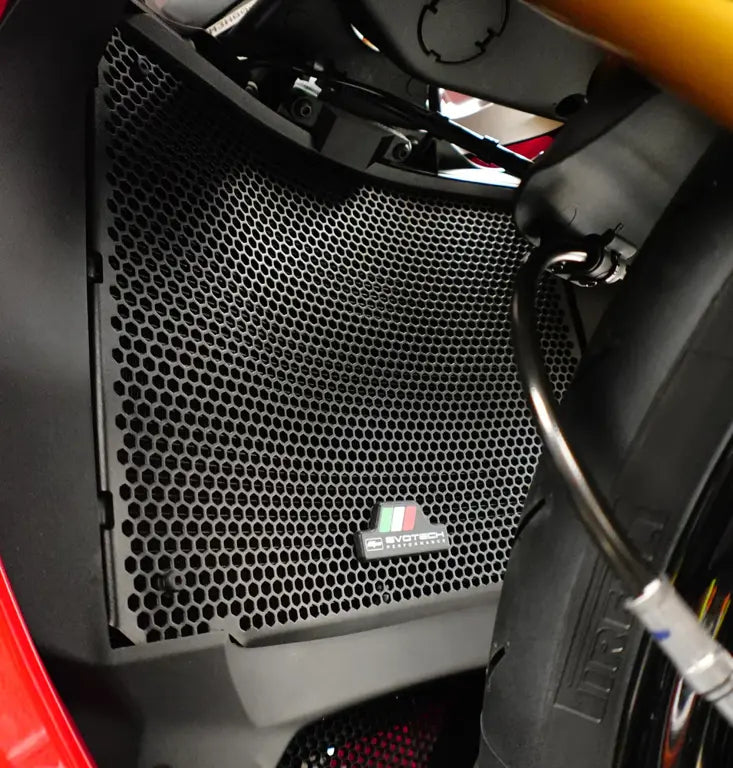 Radiatorcover Zwart Evotech Performance Ducati Panigale V2 '25-