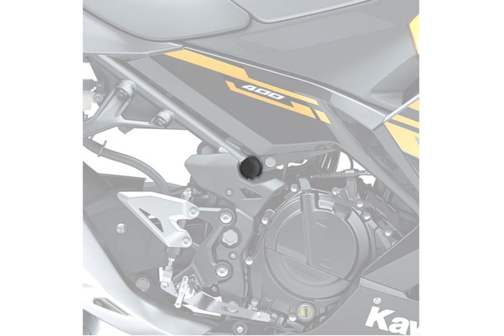 Frame end caps Puig voor de  Kawasaki Ninja 400 '18-