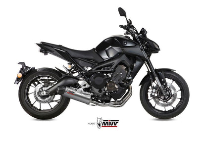 Mivv Compleet Systeem Met Oval Titanium Demper Met Carbon Cap Yamaha Mt-09 '13-20
