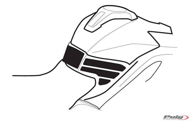 Tankpad Met Logo Zwart/Transparant Bmw S1000Xr '15-'19