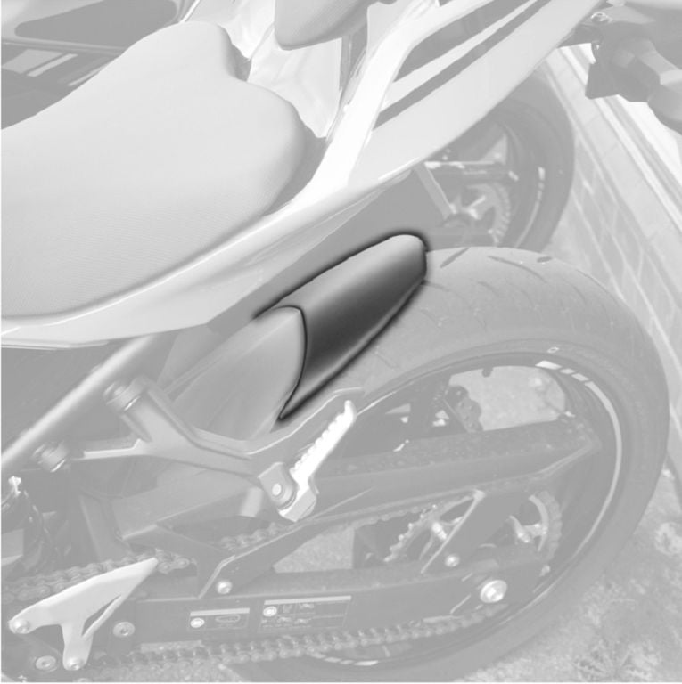 Achterspatbord verlenger mat zwart voor Triumph Scrambler 400X '24-
