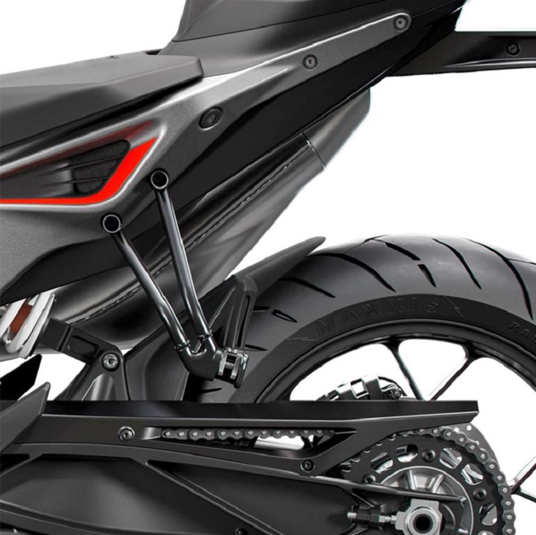 Puig Achterspatbordverlenger - KTM 790 Duke 2018-2026 | 890 Duke 2021-2026 | 890 Duke R 2020-2026 - Mat Zwart / Zwart