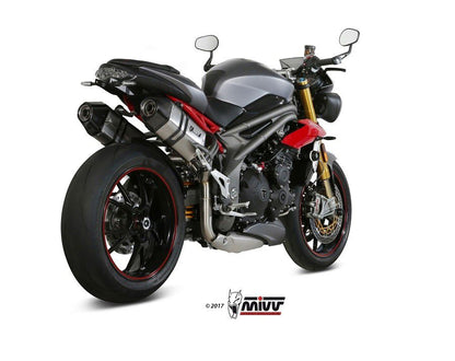 Mivv Speed Edge Steel Black Rvs Dempers (Set Van 2) Triumph Speed Triple 1050 '16-