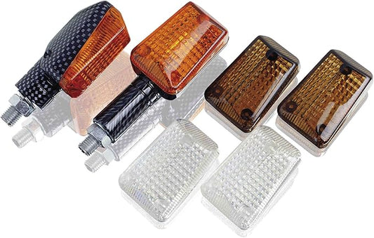 TURN LIGHT MINI LARGE CARBON HOMOLOGATED